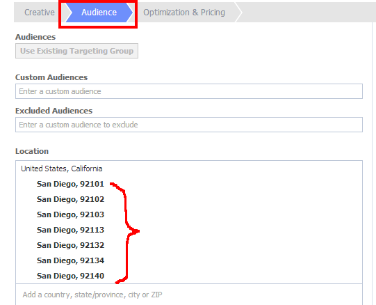 Geo Targeting with Facebook Sponsored Posts