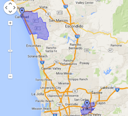 Franchise Location Selection San Diego