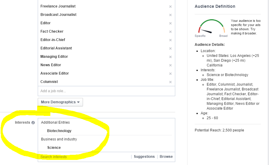 biotech journalists in facebook