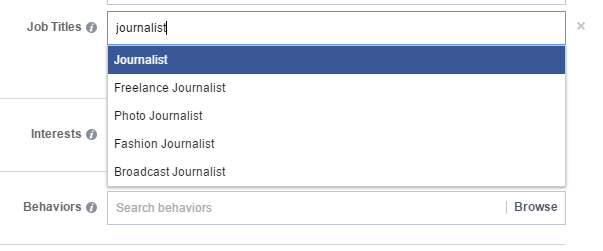 facebook auto fill job titles