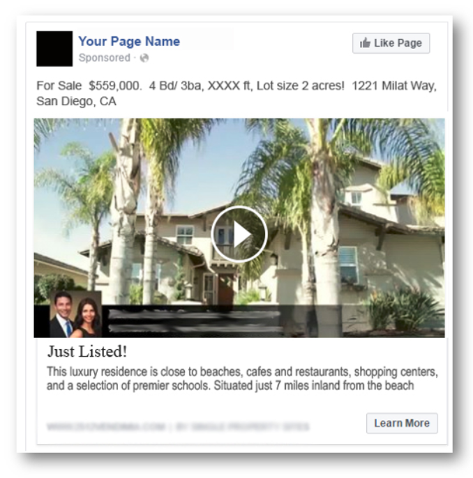 Facebook Real Estate Video Ad