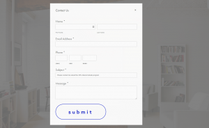 contact us form from mortgage broker website landing page