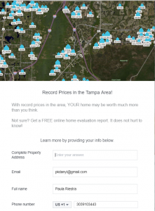 facebook lead ads to acquire sellers for realtors form 1