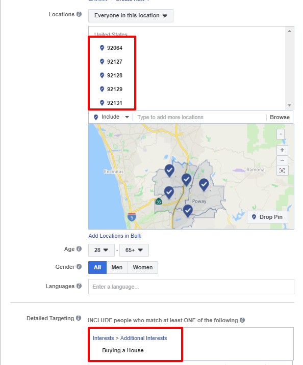 buying a house facebook ad targeting for buyers