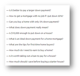 buying a house questions related to financing