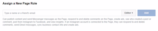 how to change facebook page roles