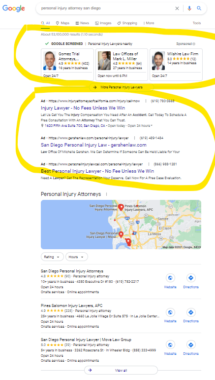 google local search with LSA and Google Ads