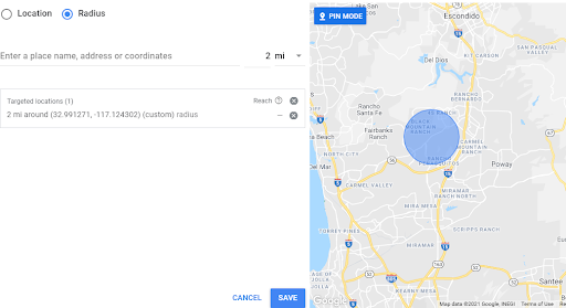 google ads using pin drop to geotarget specific radius google ads using pin drop to geotarget specific radius