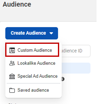 Creating a Custom Audience in Facebook