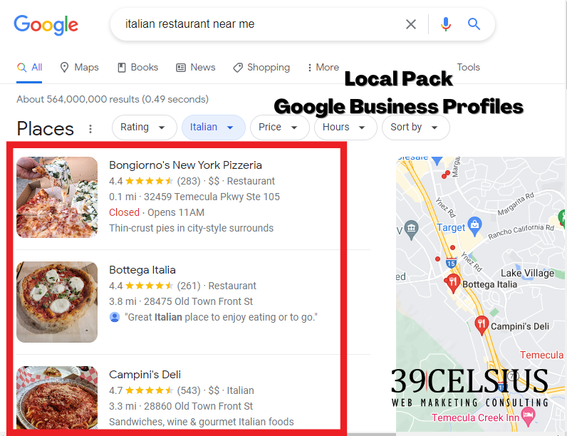 Local Pack - Google Business Profiles
