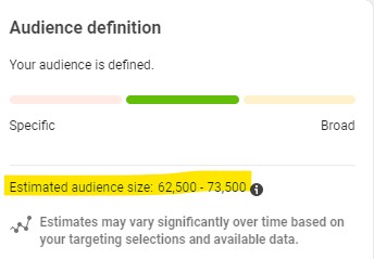 Med Spa Facebook Ad Targeting - Women Focused On Appearances Audience Size