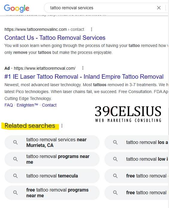 Use Related Searches to Choose Keywords Use Related Searches to Choose Keywords