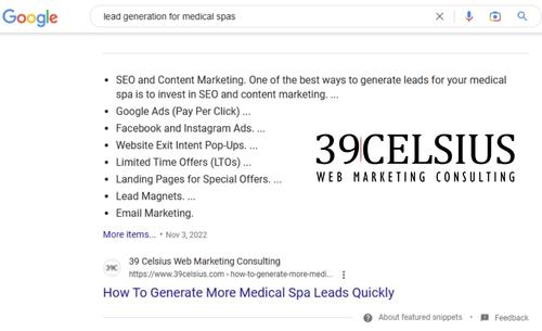 Zero Click Featured Snippet