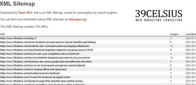 Website Redesign SEO Checklist - XML Sitemaps