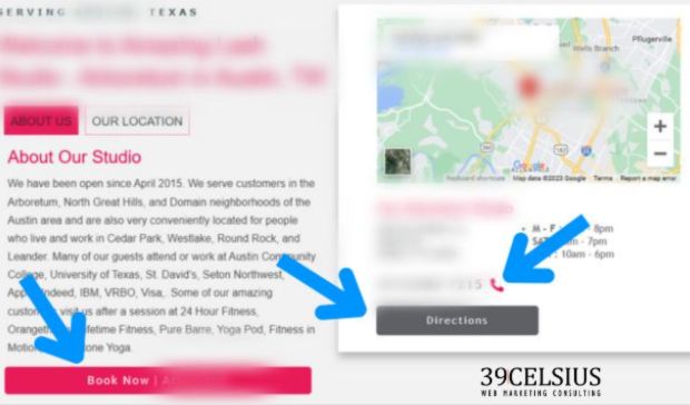Spa Landing Page Conversion Tracking