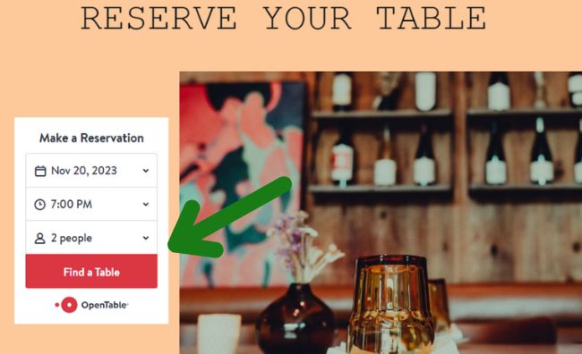 Tracking Open Table Reservations on Your Restaurant Website