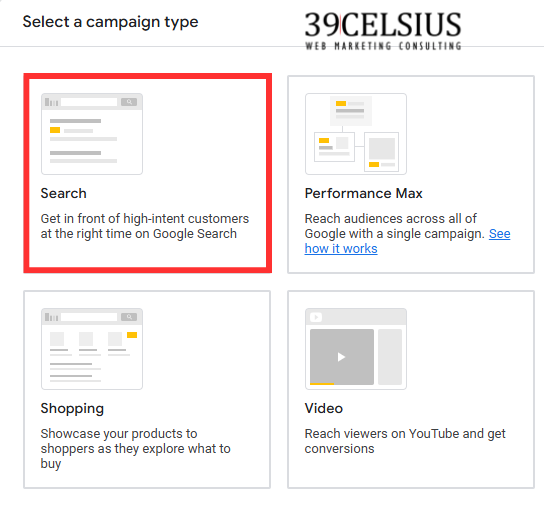 Google Ads Campaign Types - Search Google Ads Campaign Types - Search