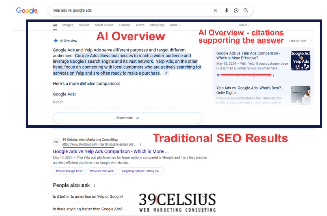AI Overviews Result Example