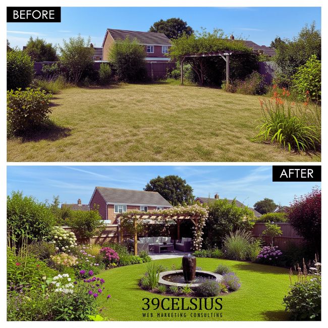 Before and After Image for Content Marketing Example